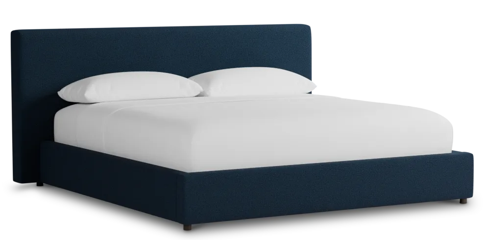 Grayton Elite Navy 44" Upholstered Platform Bed