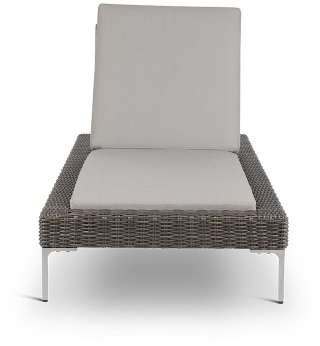 Tulum Gray Woven Cushioned Chaise (3)