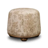 Four Hands Bonnie Light Beige Accent Ottoman