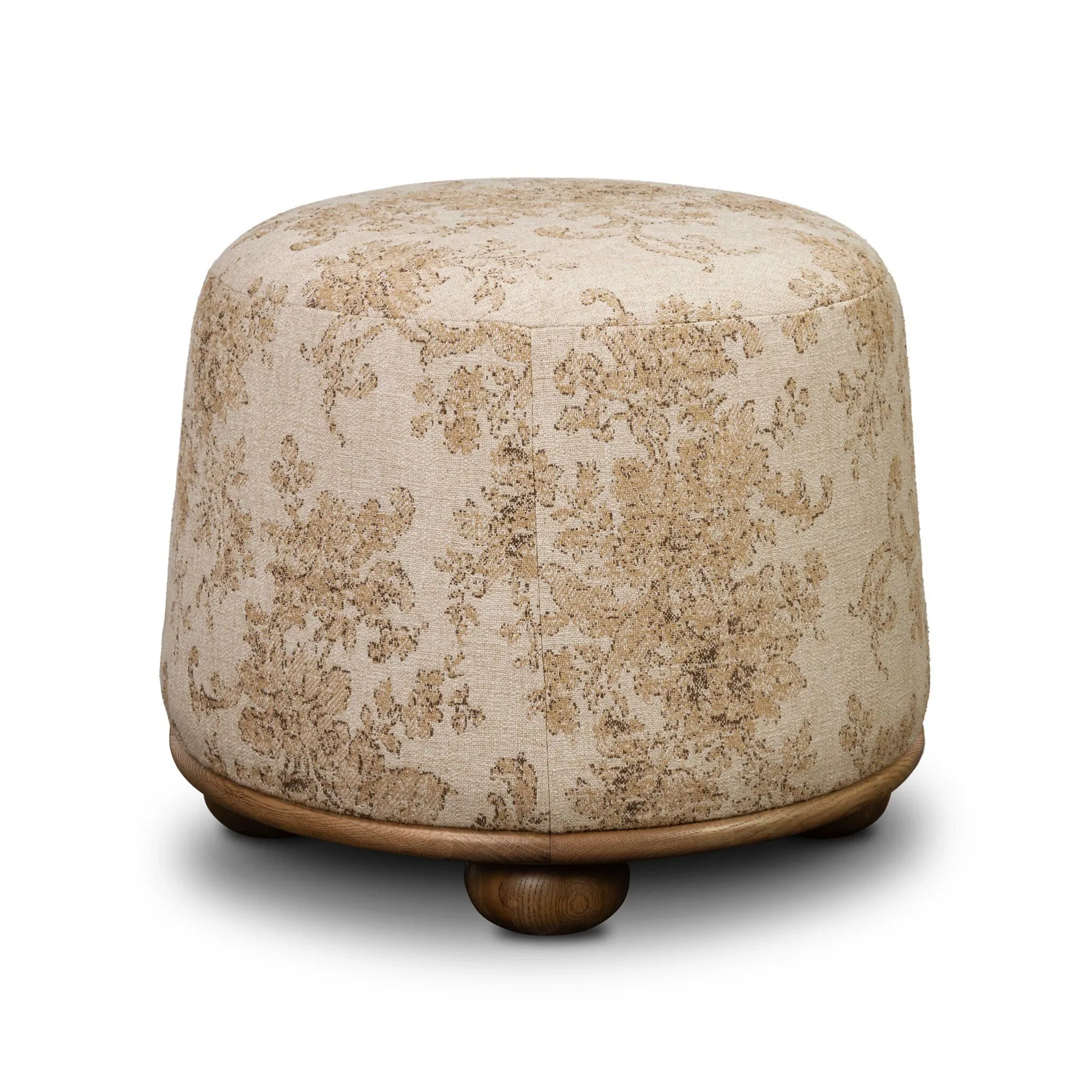 Four Hands Bonnie Light Beige Accent Ottoman