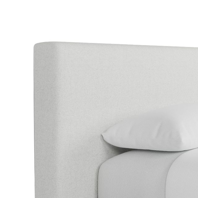 Grayton Elite Ivory 44" Upholstered Platform Bed