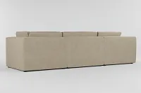Destin Peyton Beige Fabric 3-piece Modular Sofa