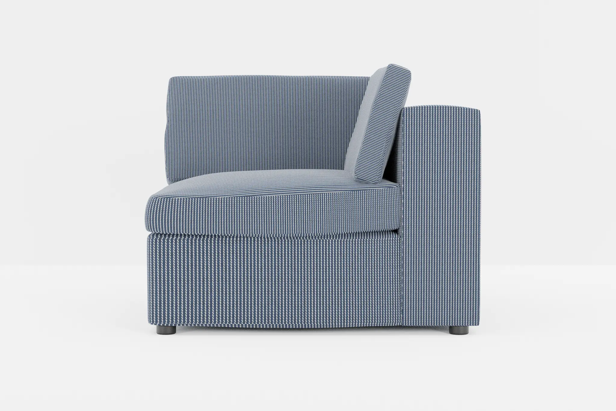 Destin Lucy Navy Fabric Corner Chair Destin Lucy Navy Fabric Corner Chair