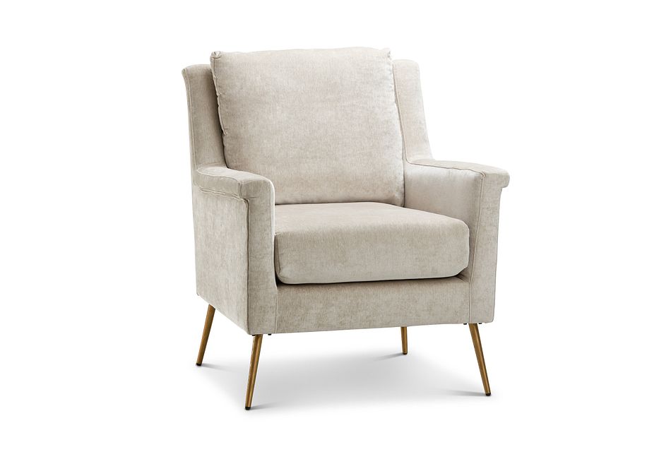 Cambridge Light Beige Velvet Accent Chair Home Accents Accent Chairs City Furniture