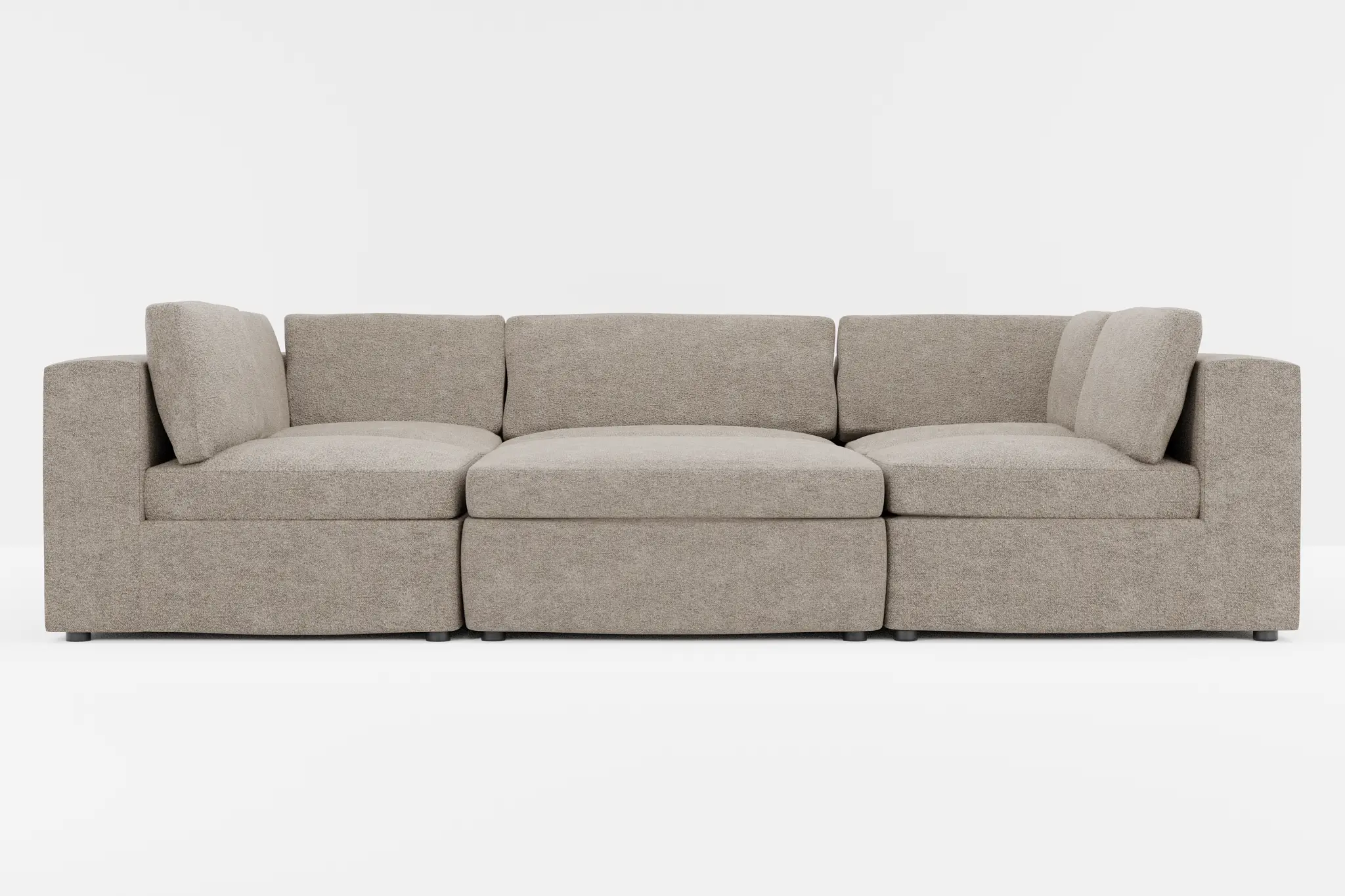 Destin Elite Brown Fabric 6-piece Pit Sectional Destin Elite Brown Fabric 6-piece Pit Sectional