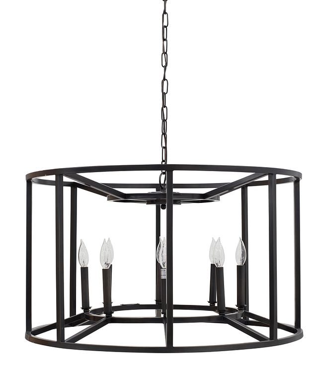 Wheel Metal Round Chandelier