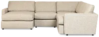 Maxwell Dark Gray Fabric Medium Left Chaise Sectional