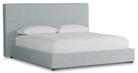 Grayton Natural Beauty Light Blue 54" Upholstered Platform Bed