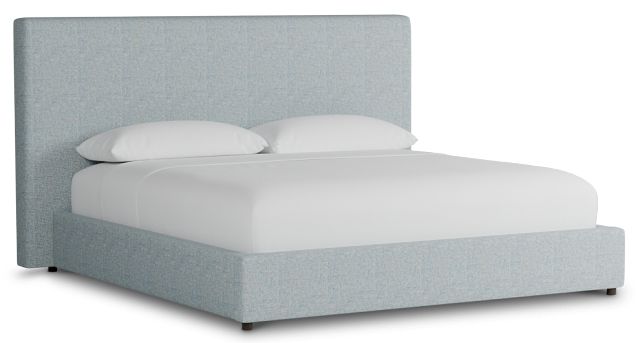 Grayton Natural Beauty Light Blue 54" Upholstered Platform Bed