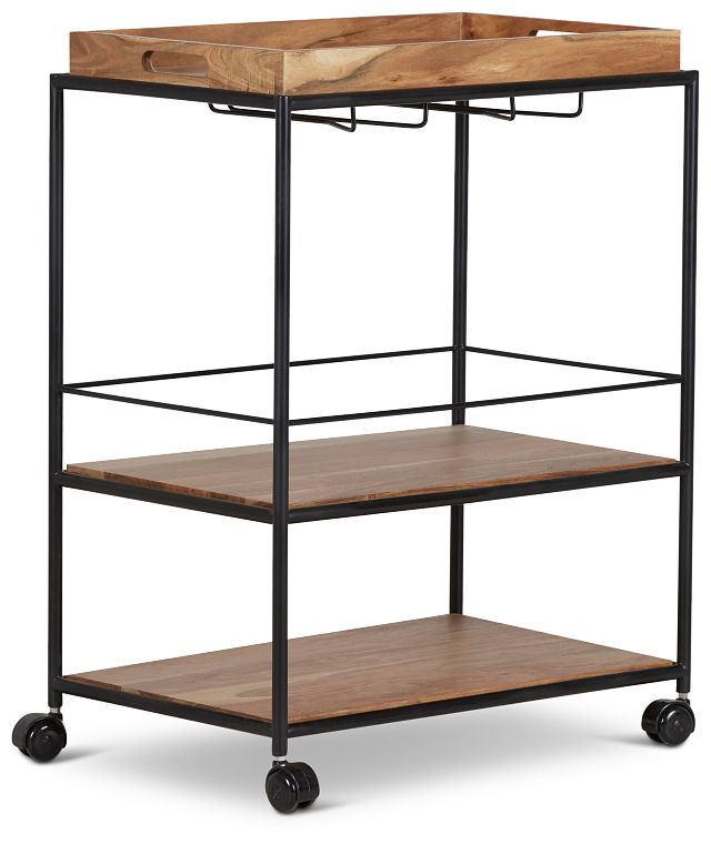 Margo Rectangular Metal Bar Cart