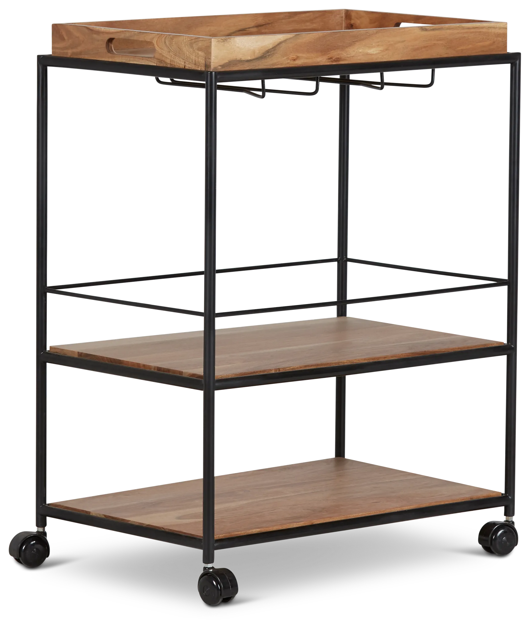 Margo Rectangular Metal Bar Cart