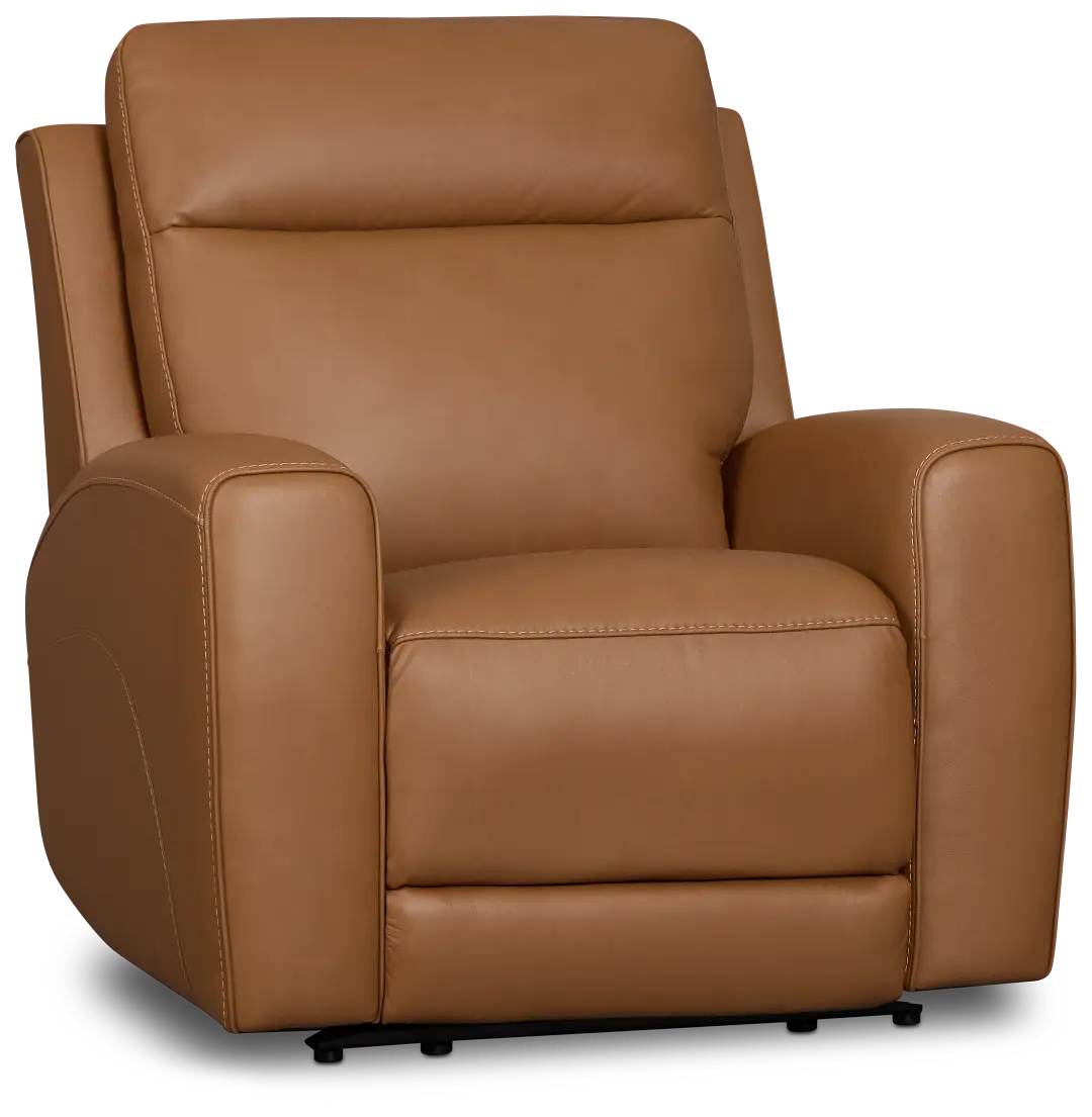 Belmont Medium Brown Lthr/vinyl Power Recliner Belmont Medium Brown Lthr/vinyl Power Recliner