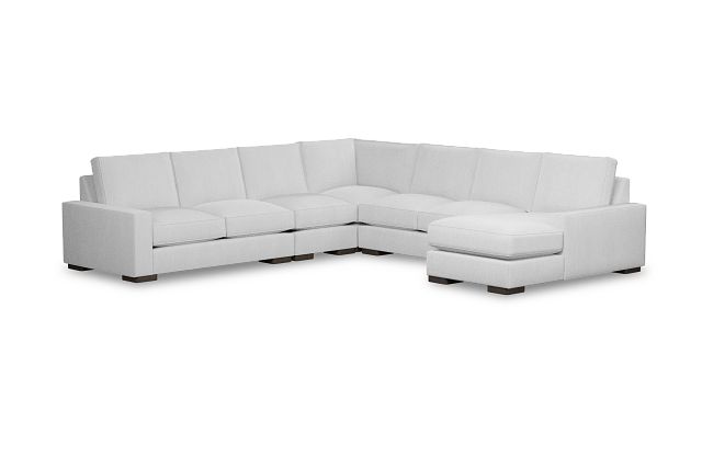Edgewater Delray White Large Right Chaise Sectional