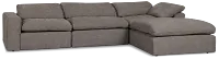 Drift Dark Gray Fabric Small Dual Power Right Bumper Sectional