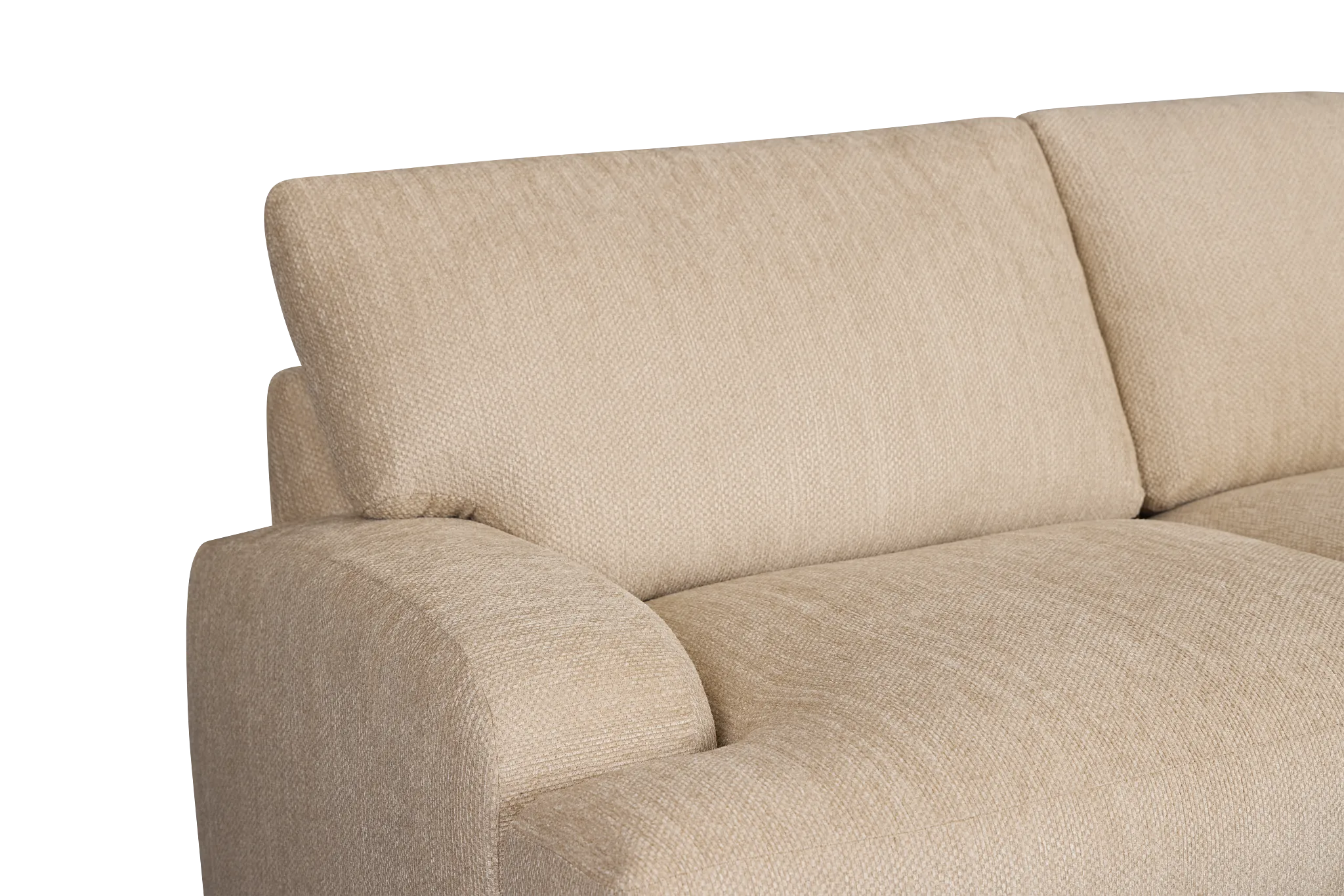 Alpha Beige Fabric Medium Two-arm Sectional