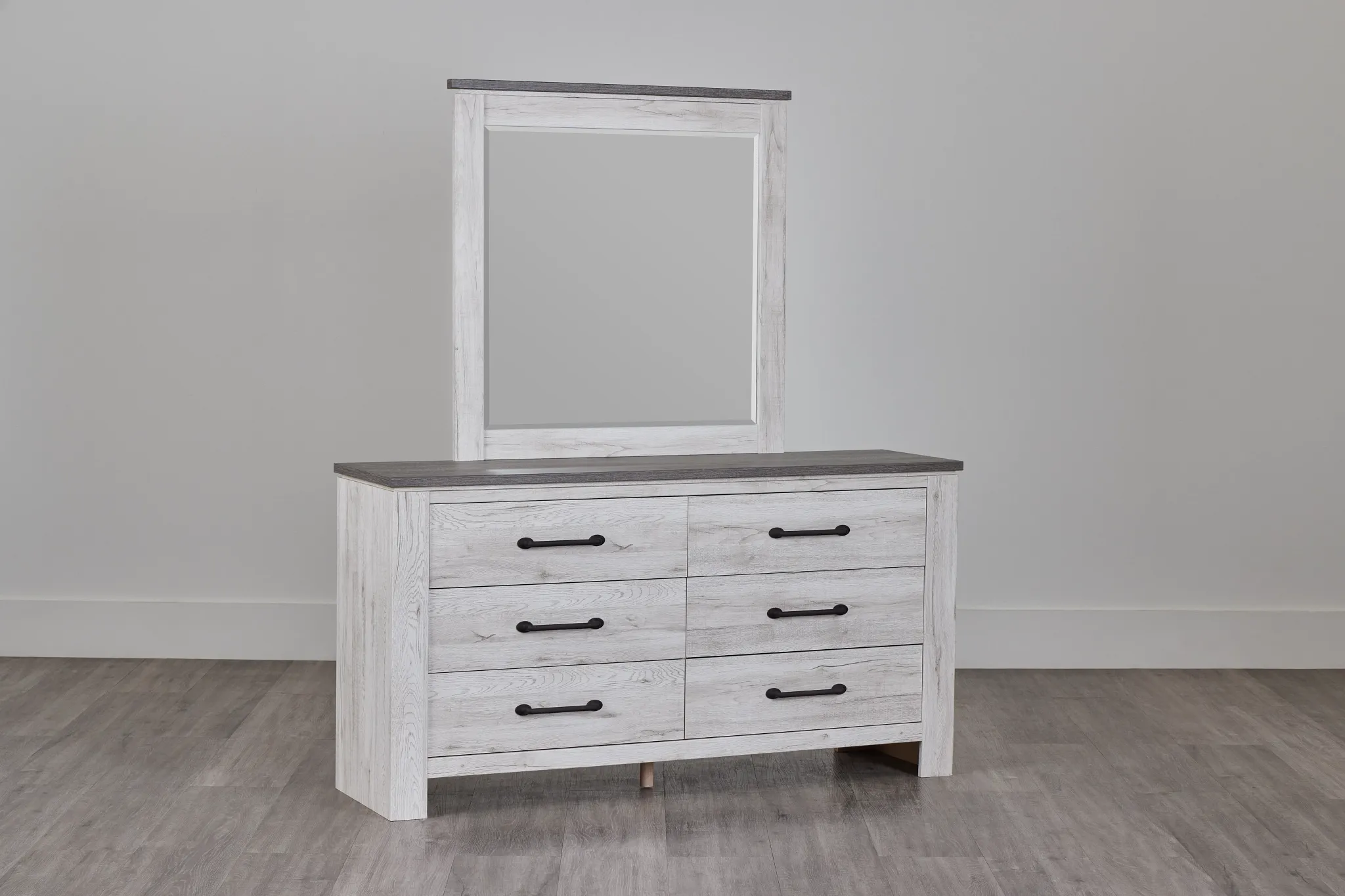 Blueridge Two-tone Dresser & Mirror