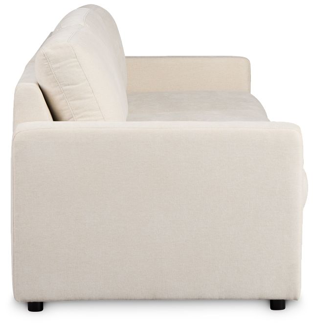 Addie Beige Fabric 3-piece Modular Storage Sofa