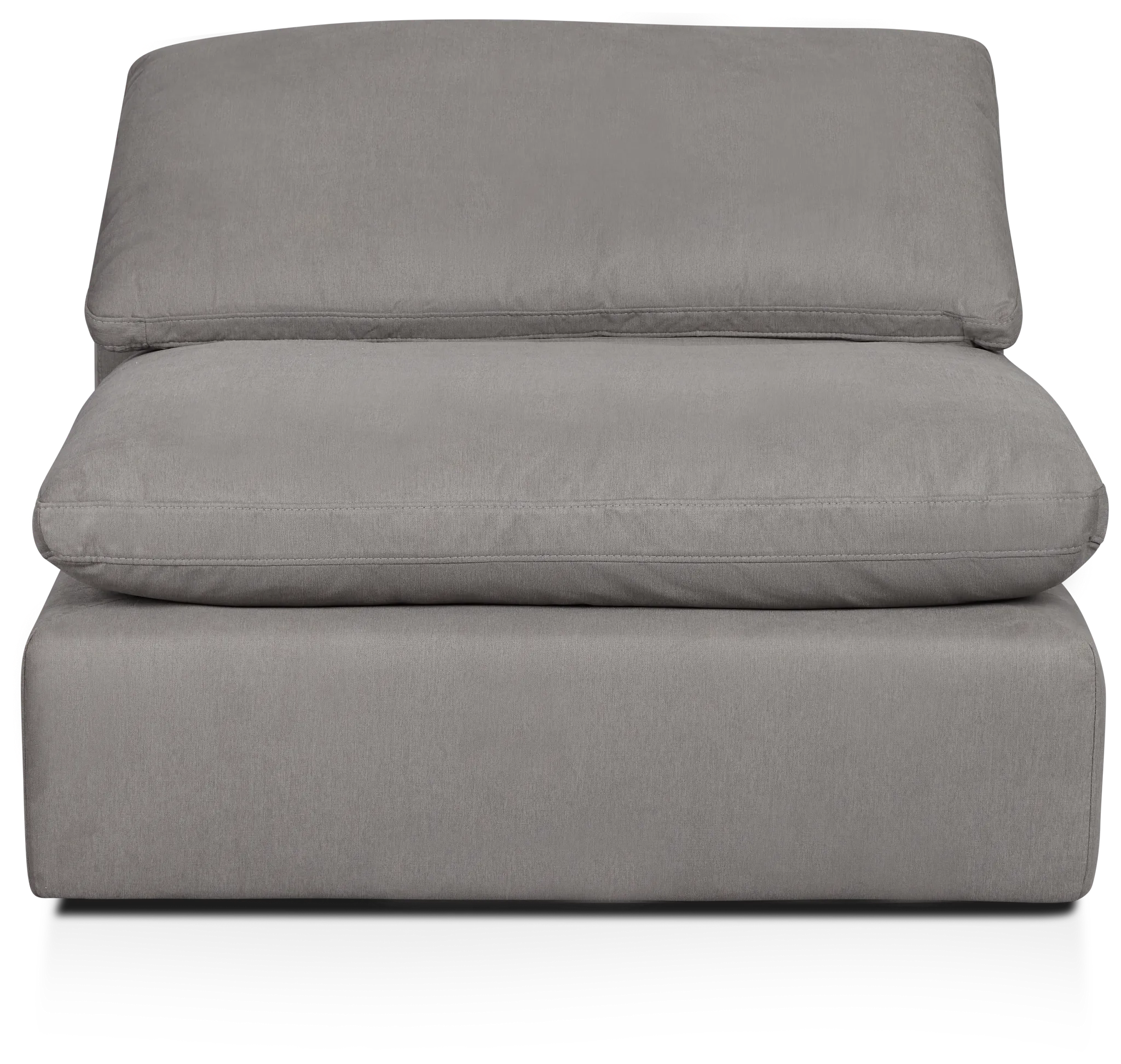 Nixon Light Gray Fabric Armless Chair