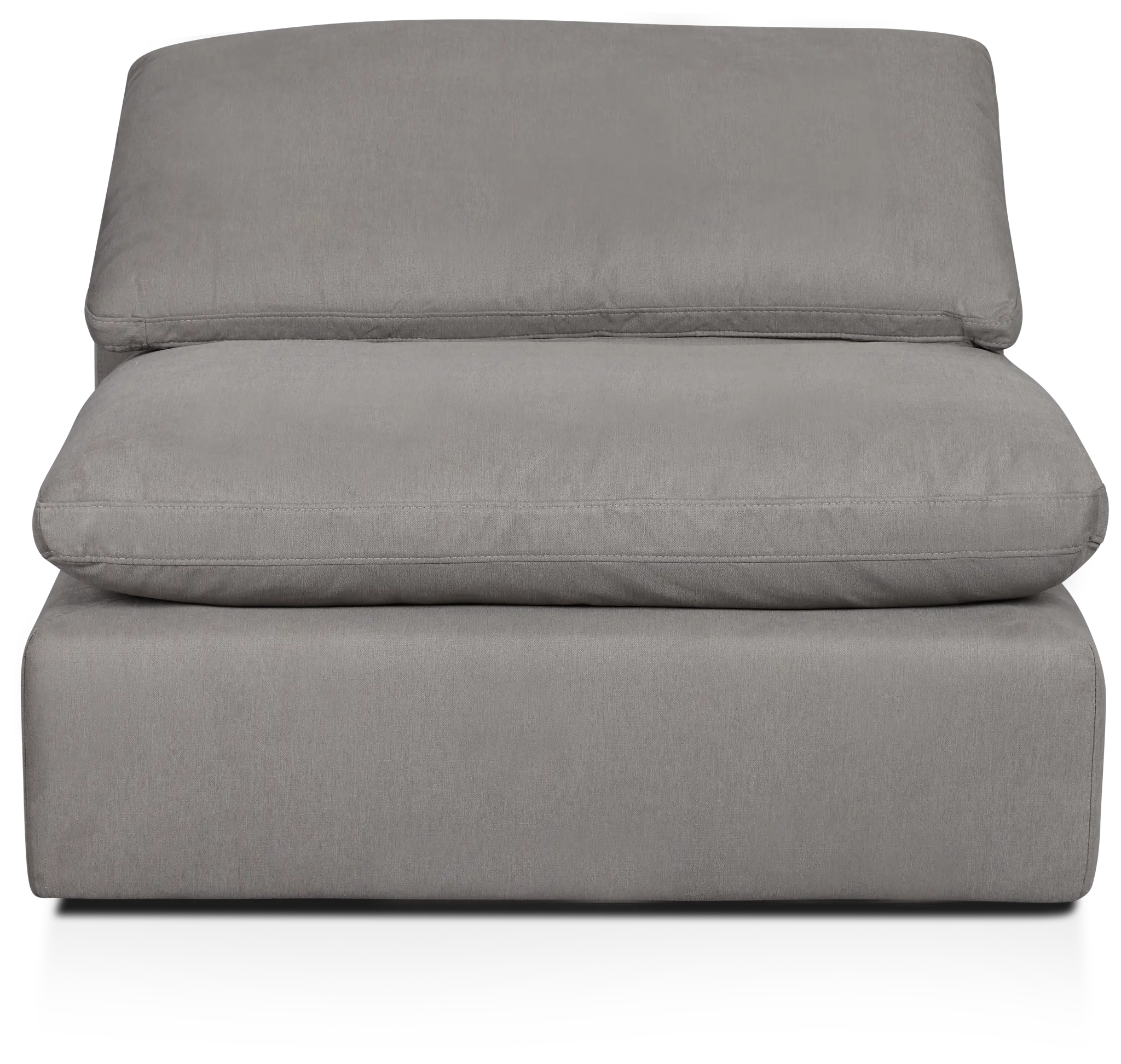 Nixon Light Gray Fabric Armless Chair Nixon Light Gray Fabric Armless Chair