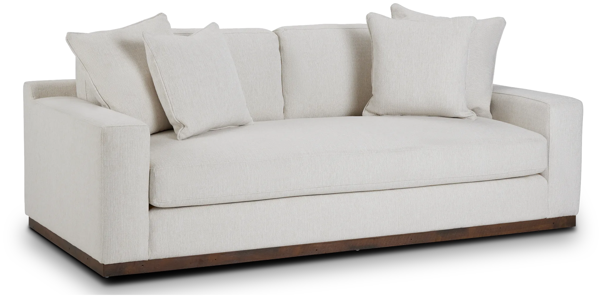 Mckenzie White Fabric Sofa