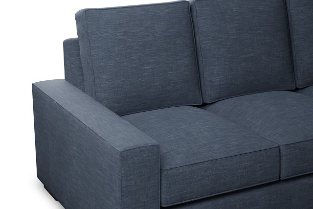 Edgewater Elevation Dark Blue 84" Sofa W/ 3 Cushions