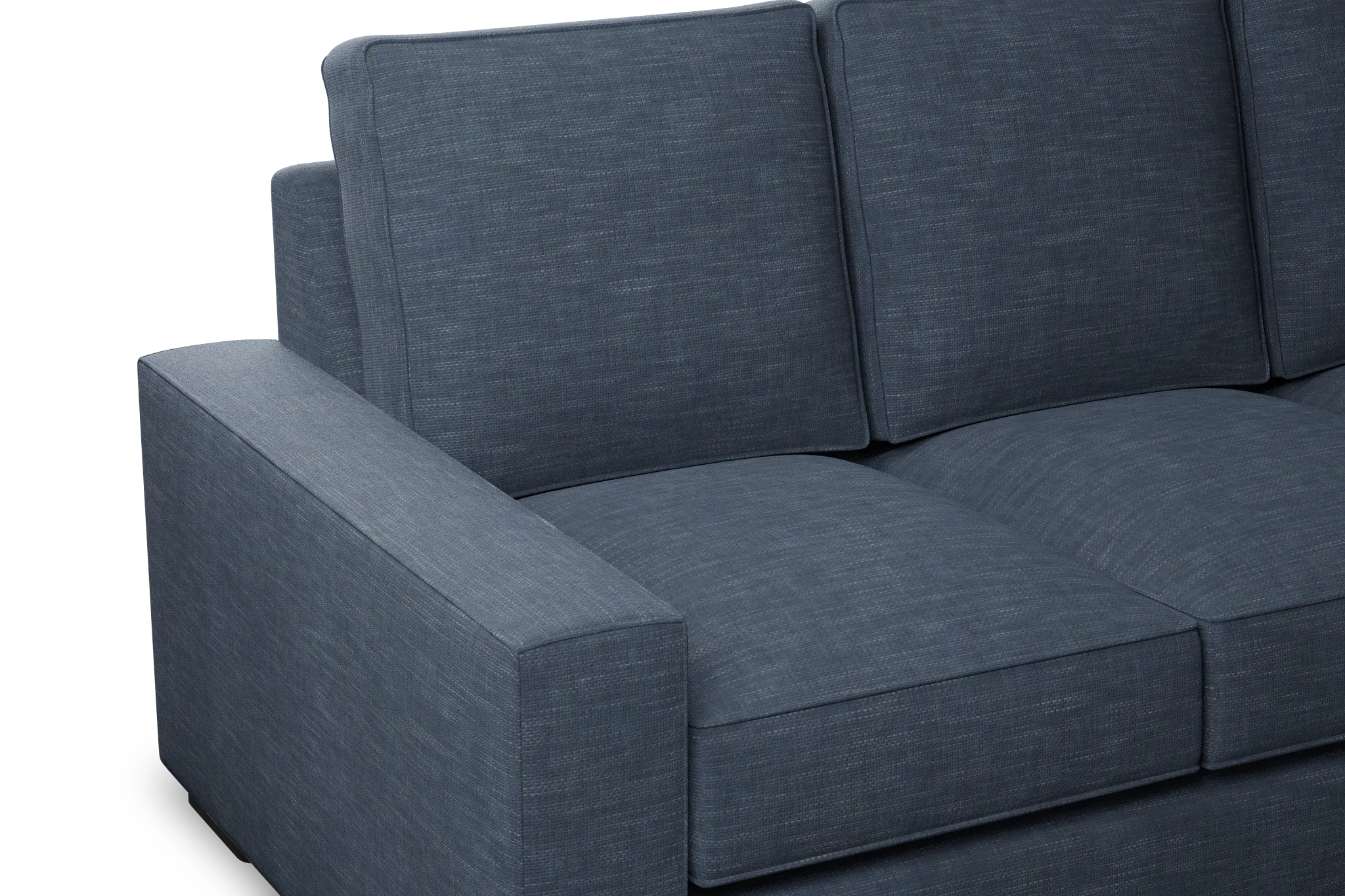 Edgewater Elevation Dark Blue 84" Sofa W/ 3 Cushions