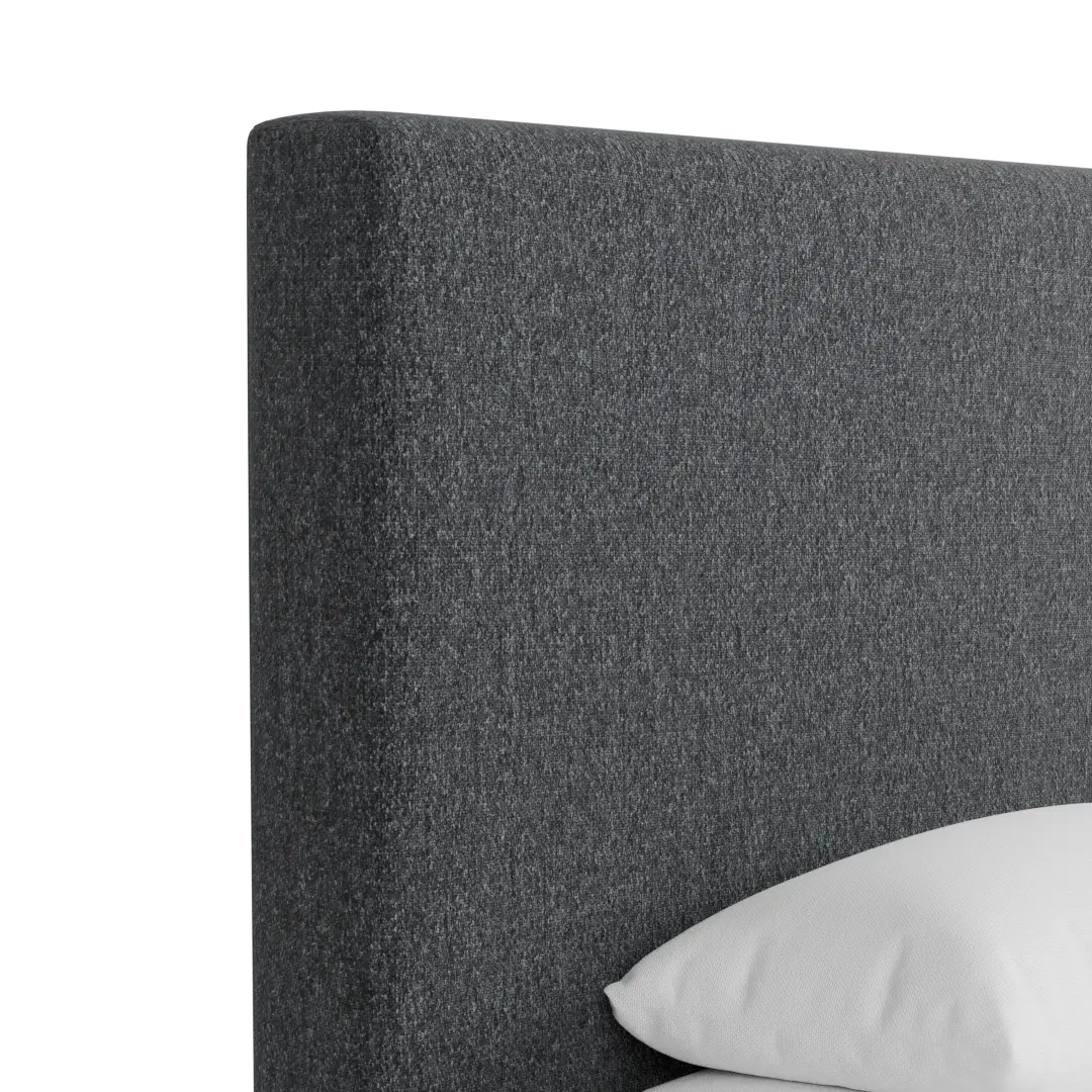 Grayton Delray Dark Gray 54" Upholstered Platform Bed Grayton Delray Dark Gray 54" Upholstered Platform Bed