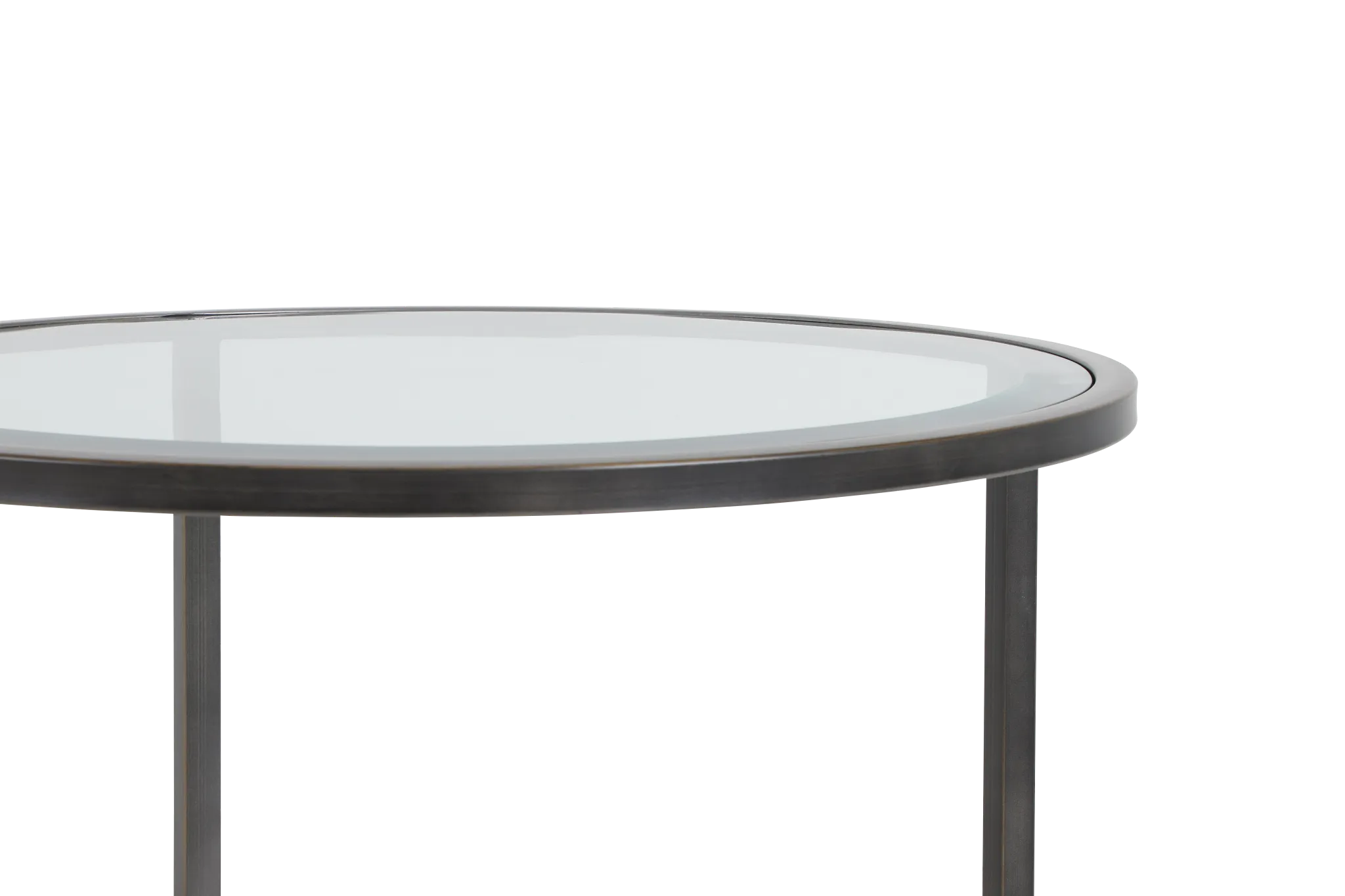 Harlow Glass Chairside Table