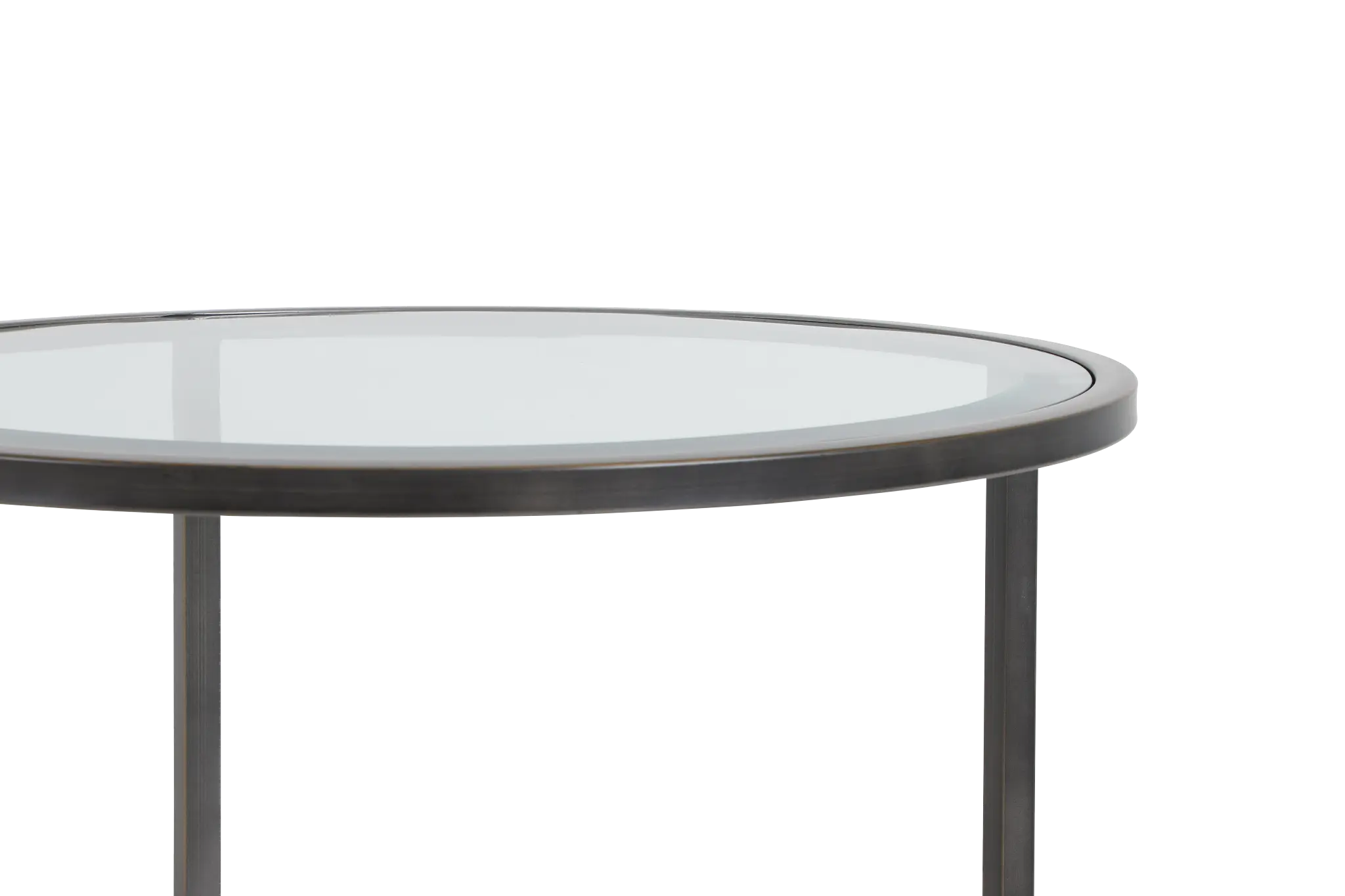 Harlow Glass Chairside Table Harlow Glass Chairside Table