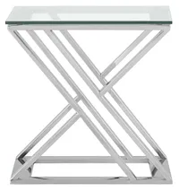 Jada Glass Square End Table