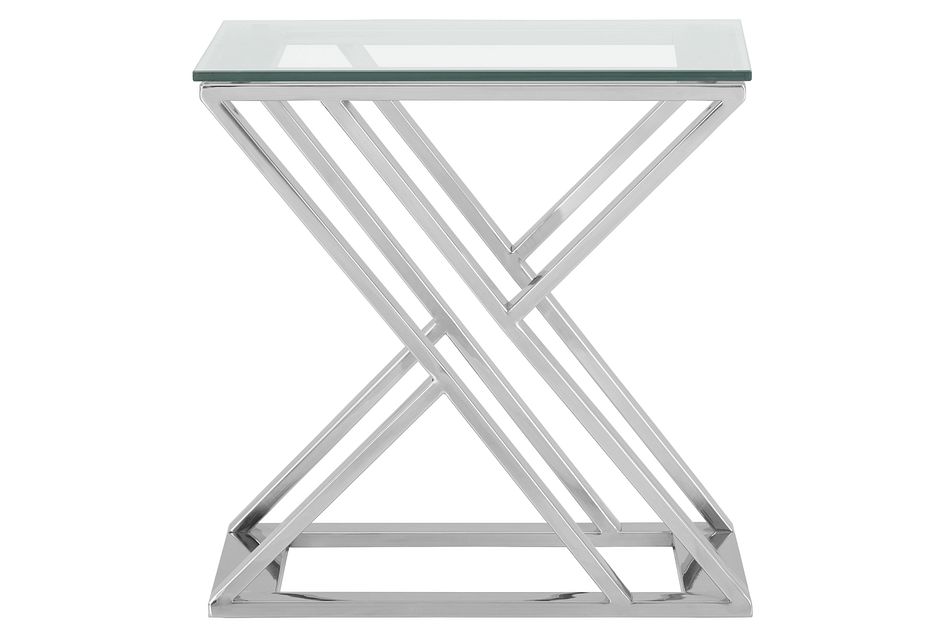 Jada Glass Square End Table