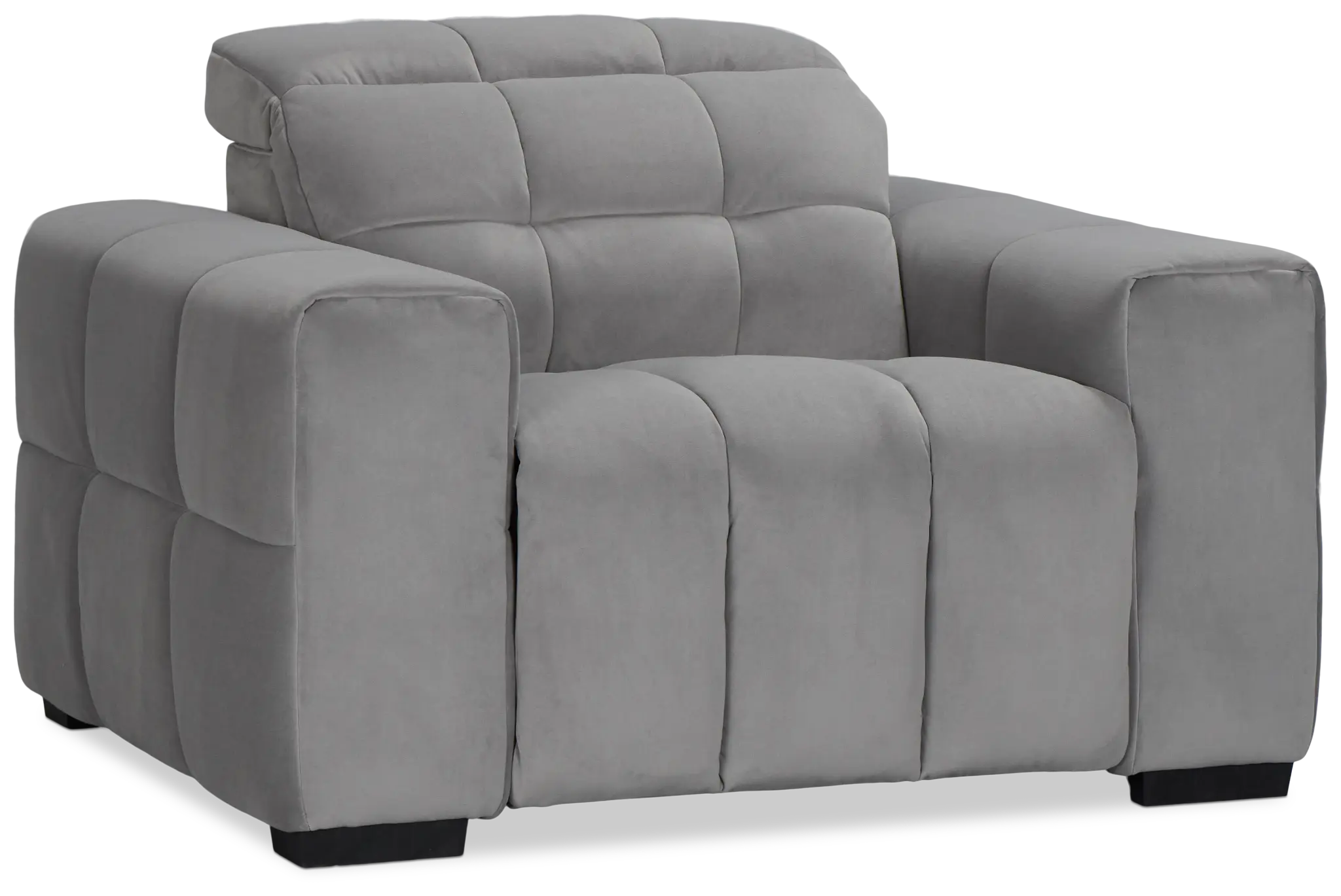 Gemma Light Gray Velvet Power Recliner Gemma Light Gray Velvet Power Recliner
