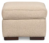 Sinclair Brown Fabric Ottoman