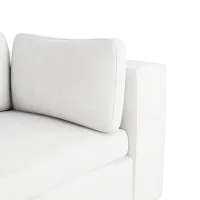 Destin Sutton White Fabric 3 Piece Modular Sofa
