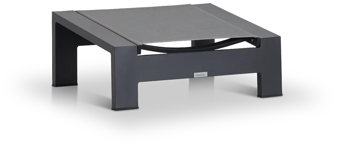 Linear Dark Gray Ledge Pool Ottoman Linear Dark Gray Ledge Pool Ottoman