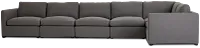 Willow Gray Fabric Large Two-arm Sectional