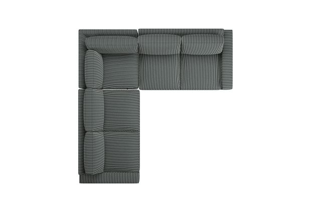 Edgewater Lucy Navy Small Two-arm Sectional