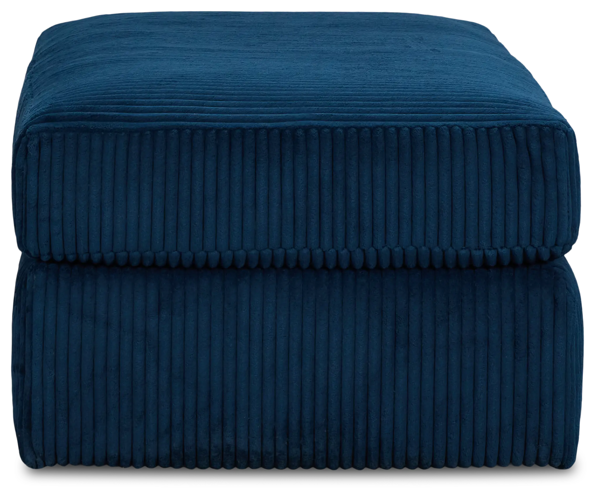 Charlie Dark Blue Fabric Ottoman Charlie Dark Blue Fabric Ottoman