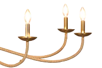 Granita Gold Jute Chandelier