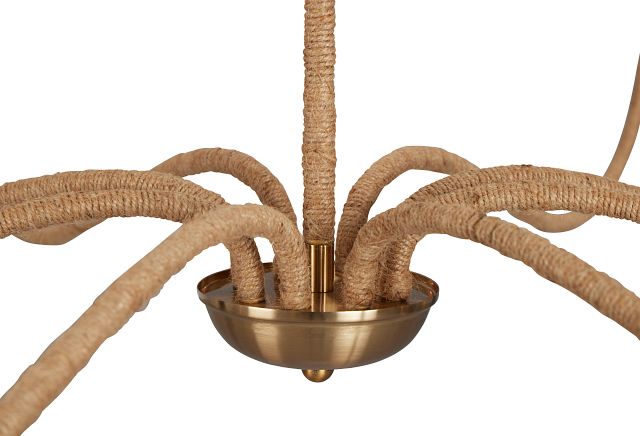 Granita Gold Jute Chandelier