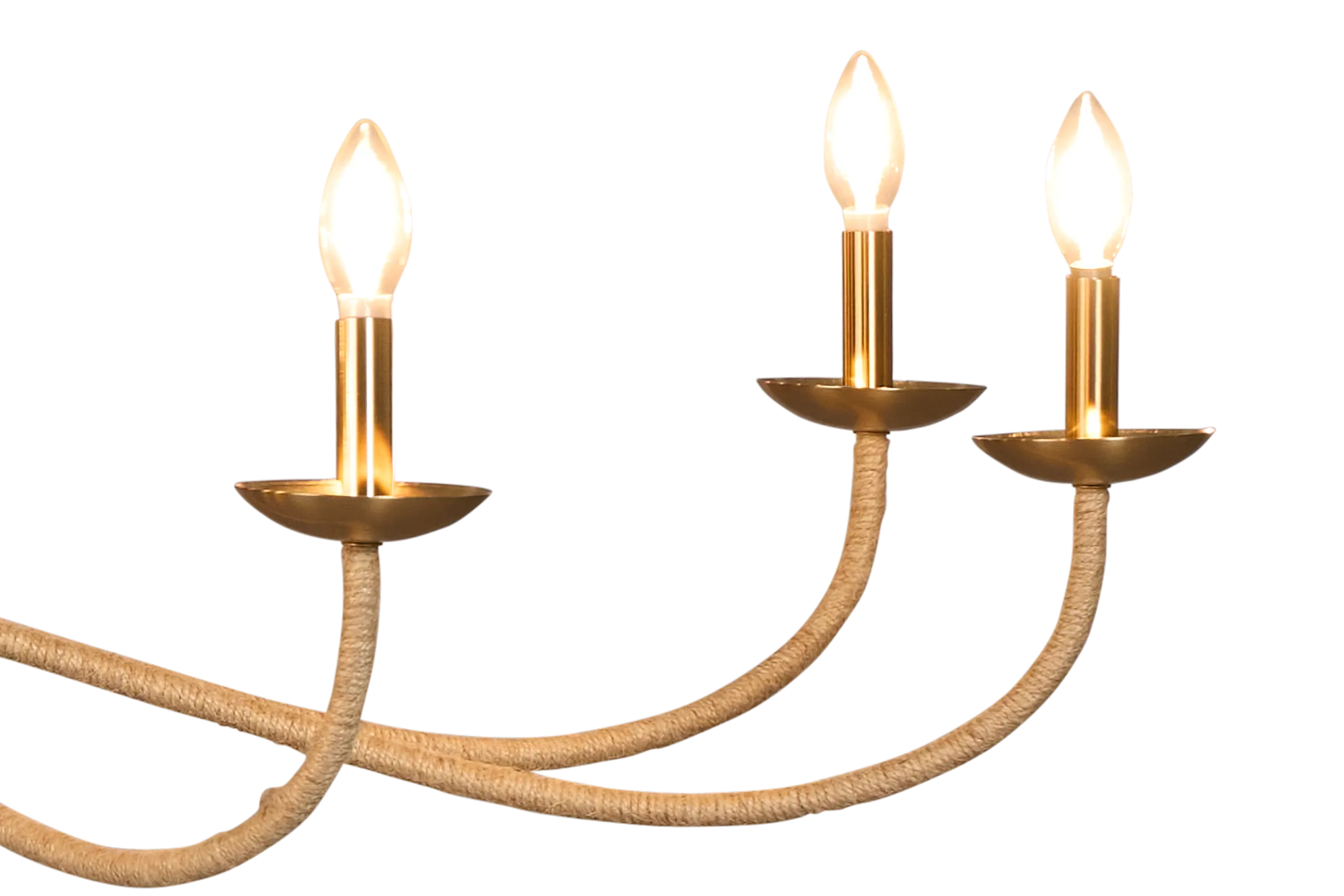 Granita Gold Jute Chandelier