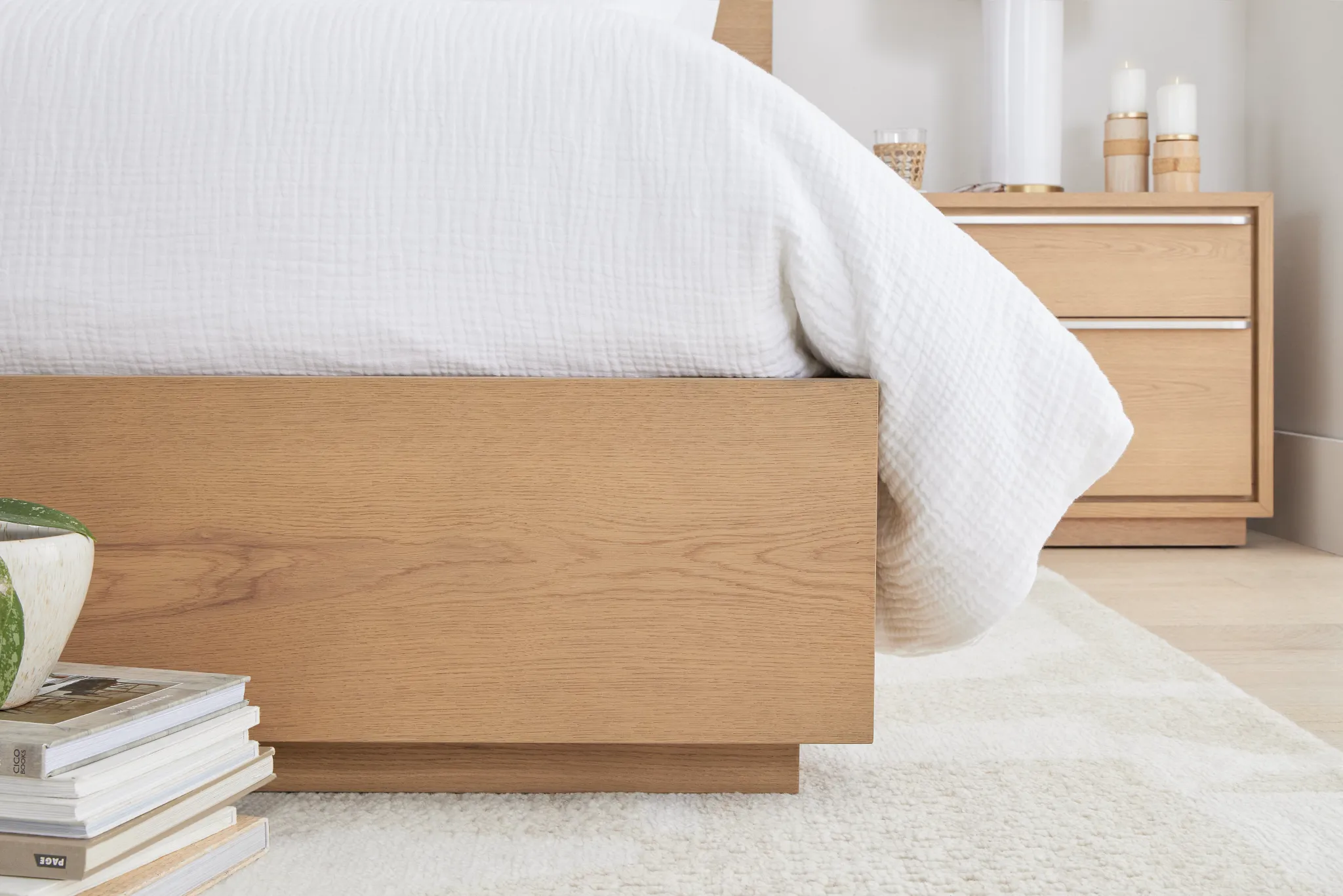 Haven Light Tone Platform Bed