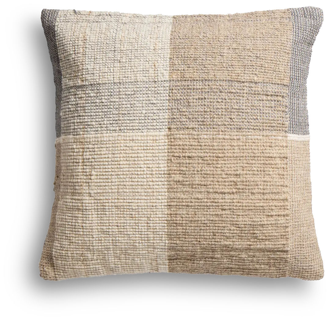Bloxi Brown 22" Square Accent Pillow Bloxi Brown 22" Square Accent Pillow