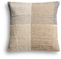 Bloxi Brown 22" Square Accent Pillow