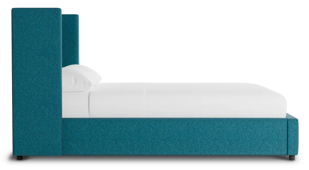 Captiva Elite Teal 48" Upholstered Shelter Bed