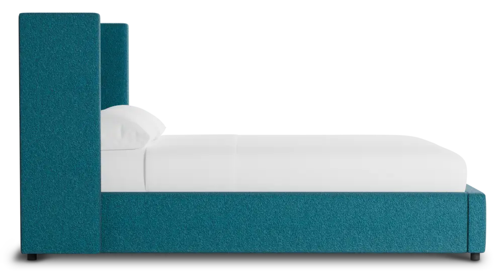 Captiva Elite Teal 48" Upholstered Shelter Bed Captiva Elite Teal 48" Upholstered Shelter Bed
