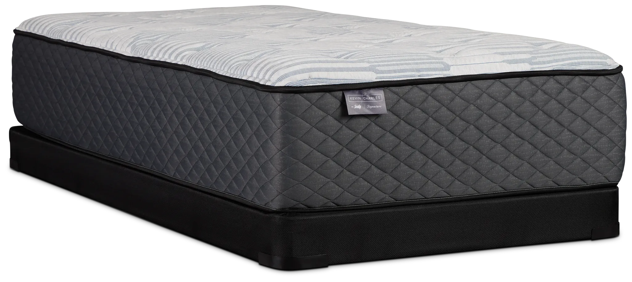 Kevin Charles By Sealy Signature Medium Low-profile Mattress Set