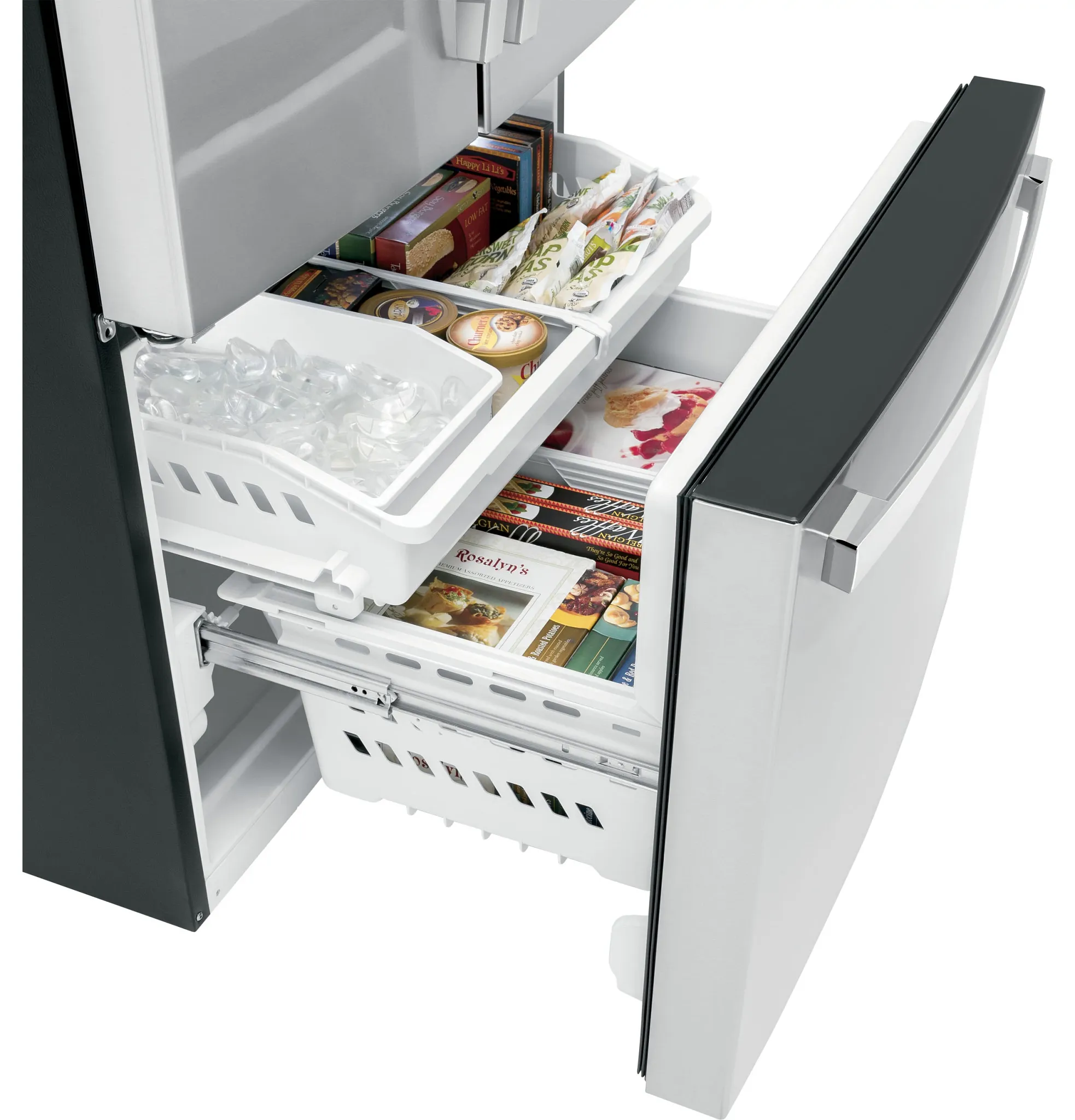 Ge Profile 22 Series Stainless Steel Bottom Freezer Refrigerator