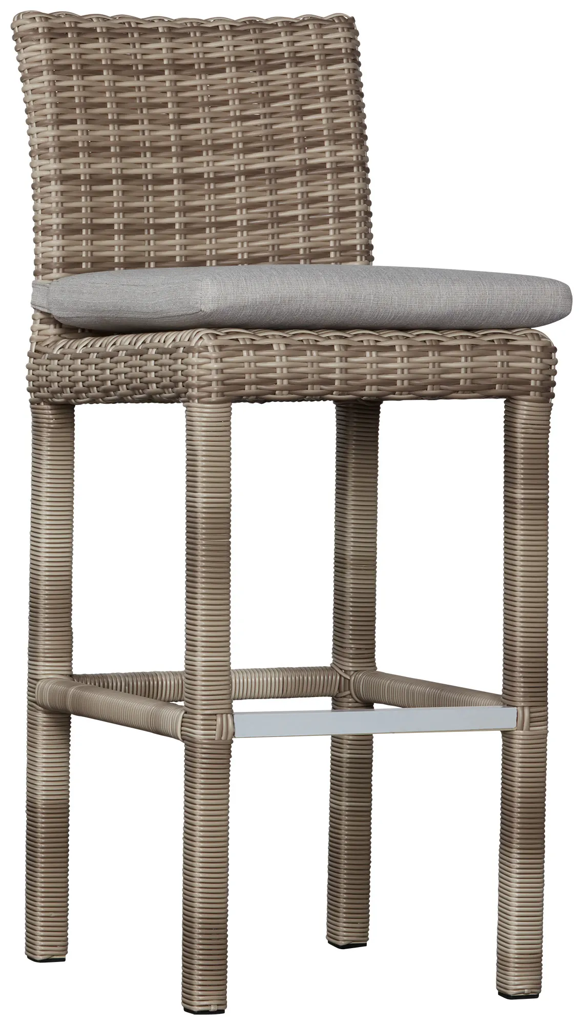 Raleigh Gray Woven 30" Barstool