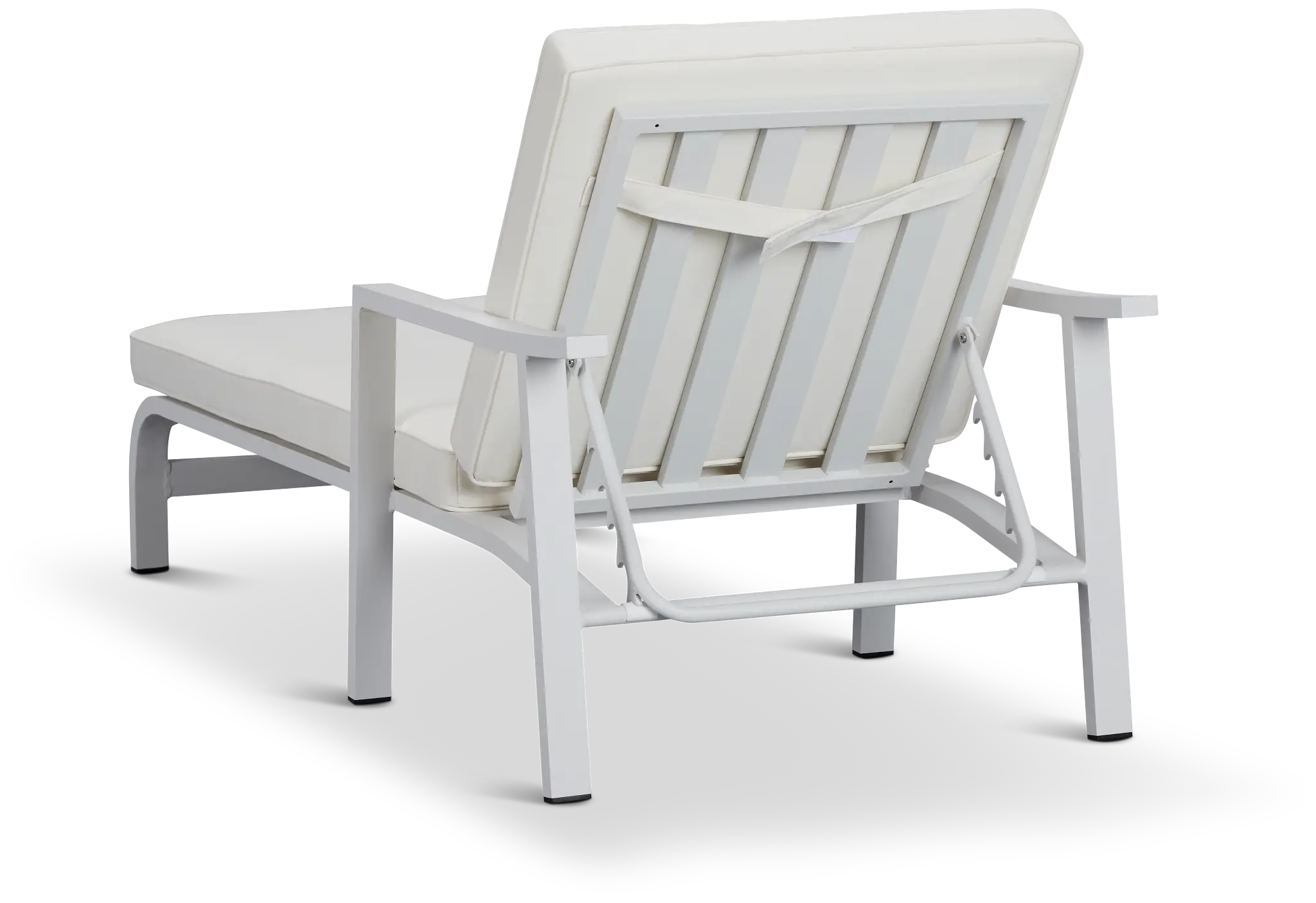 Bahama White Aluminum Cushioned Chaise Bahama White Aluminum Cushioned Chaise